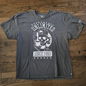 Unlimited Gray Skull Graphic Tee